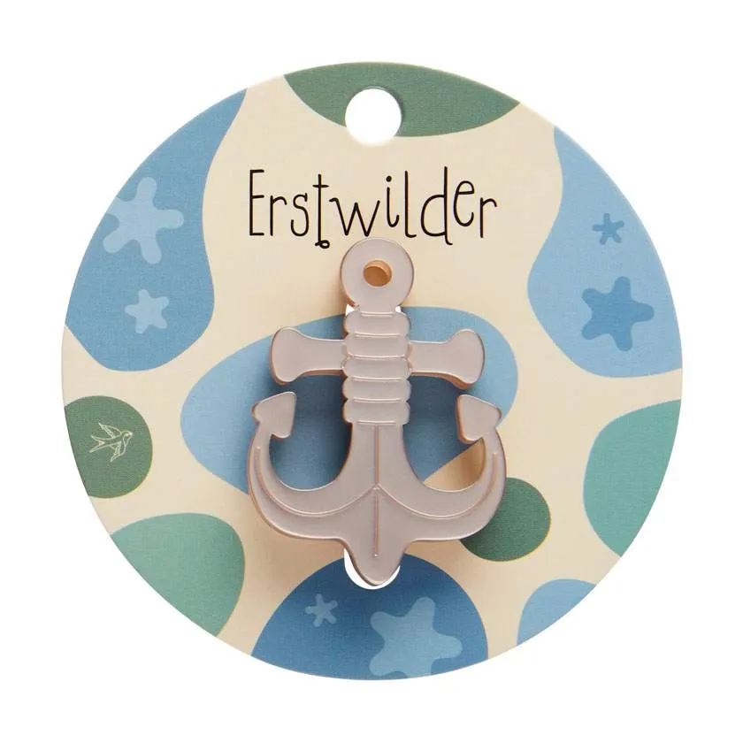 Erstwilder Anchor Simplified Mini Brooch