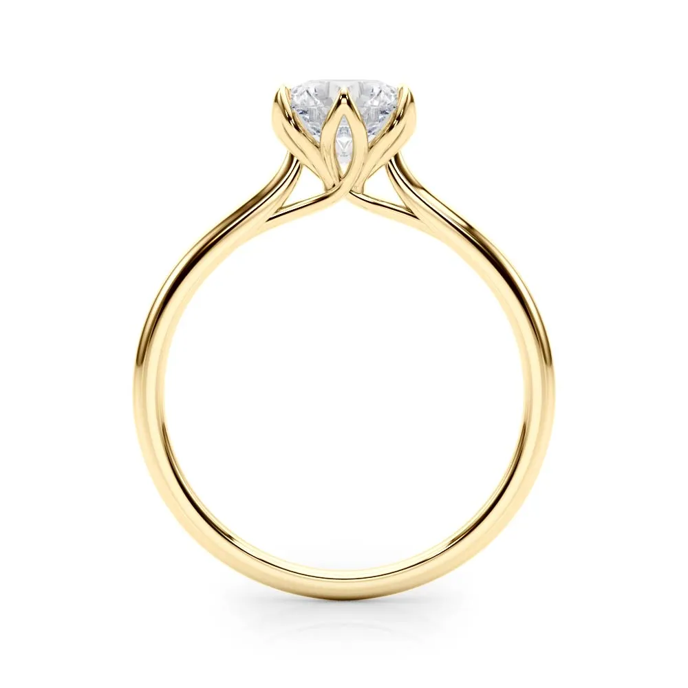Esme Round Lab Grown Diamond Solitaire Engagement Ring IGI Certified