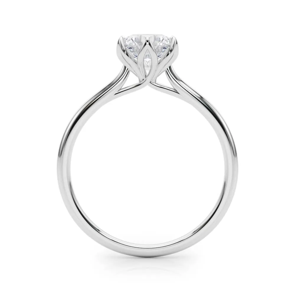 Esme Round Lab Grown Diamond Solitaire Engagement Ring IGI Certified