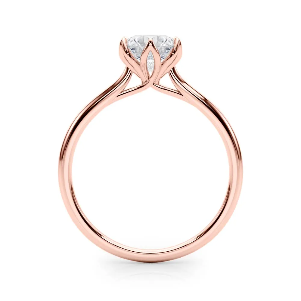 Esme Round Lab Grown Diamond Solitaire Engagement Ring IGI Certified