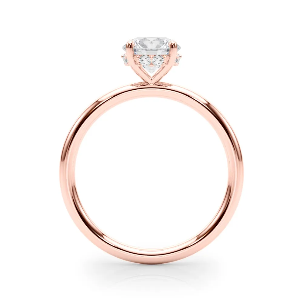 Eva Round Diamond Solitaire Engagement Ring