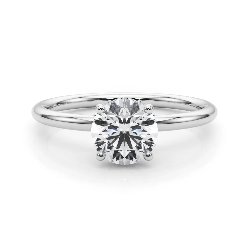 Eva Round Diamond Solitaire Engagement Ring