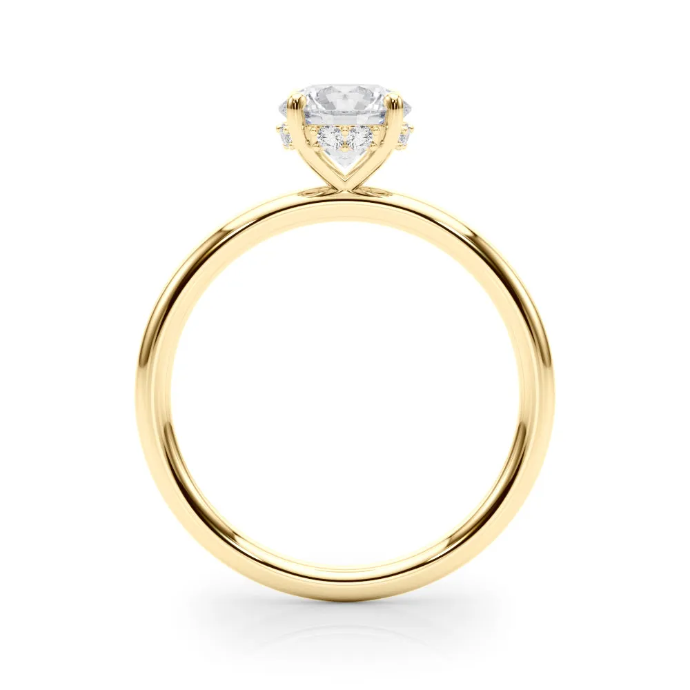 Eva Round Diamond Solitaire Engagement Ring