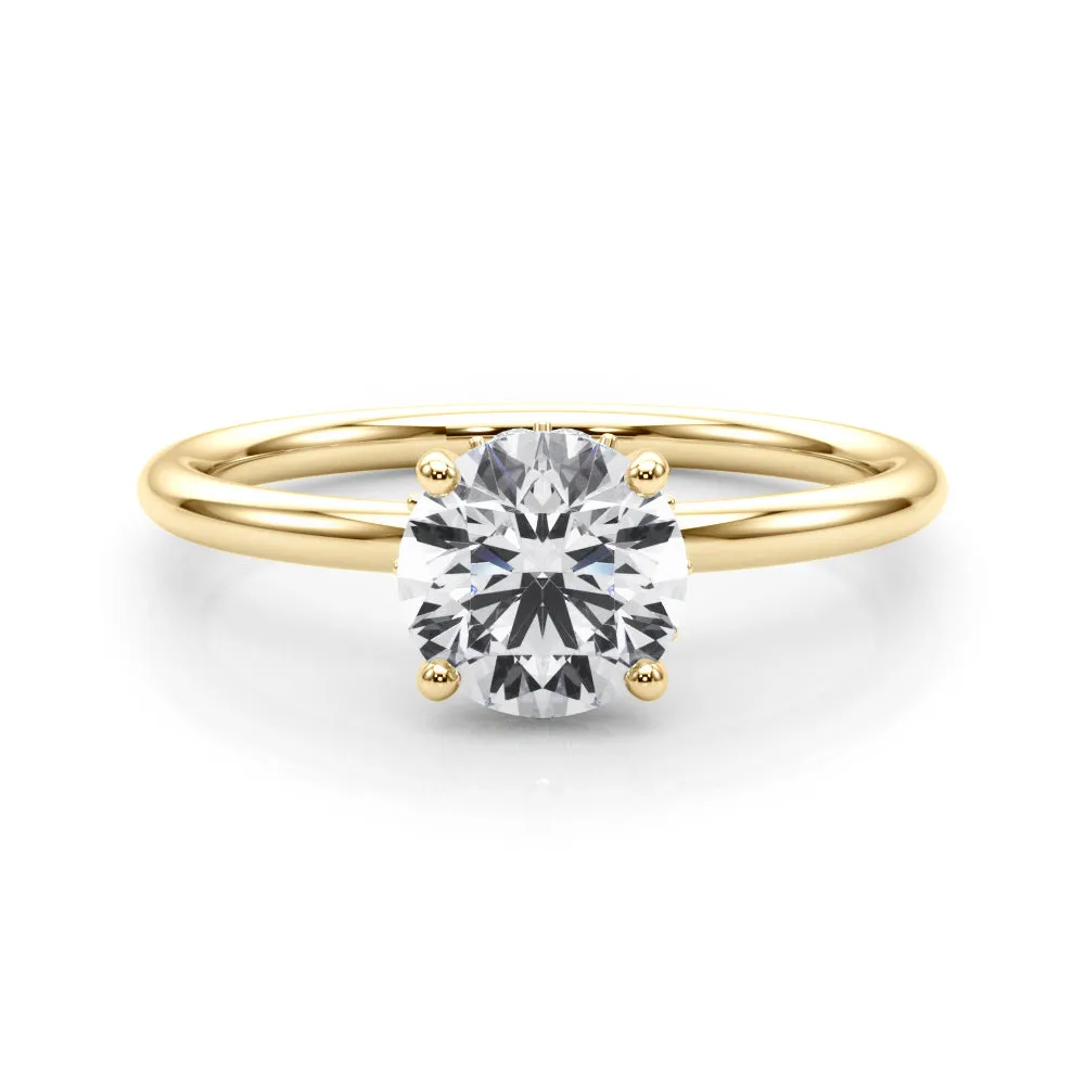 Eva Round Diamond Solitaire Engagement Ring