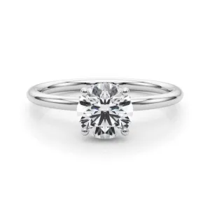 Eva Round Diamond Solitaire Engagement Ring