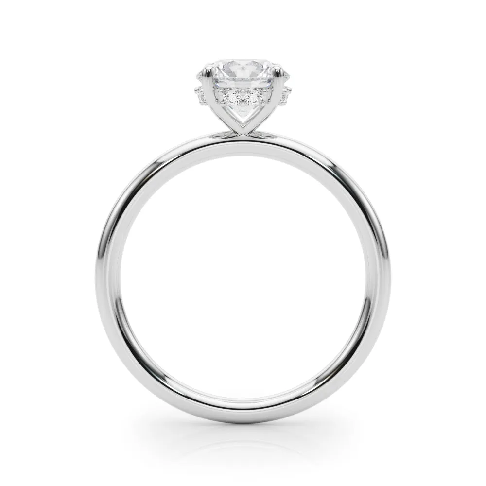 Eva Round Diamond Solitaire Engagement Ring