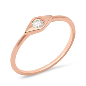 Evil Eye Diamond Ring