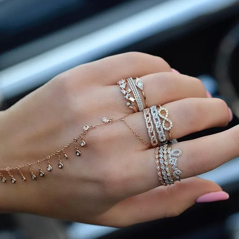Evil Eye Diamond Ring