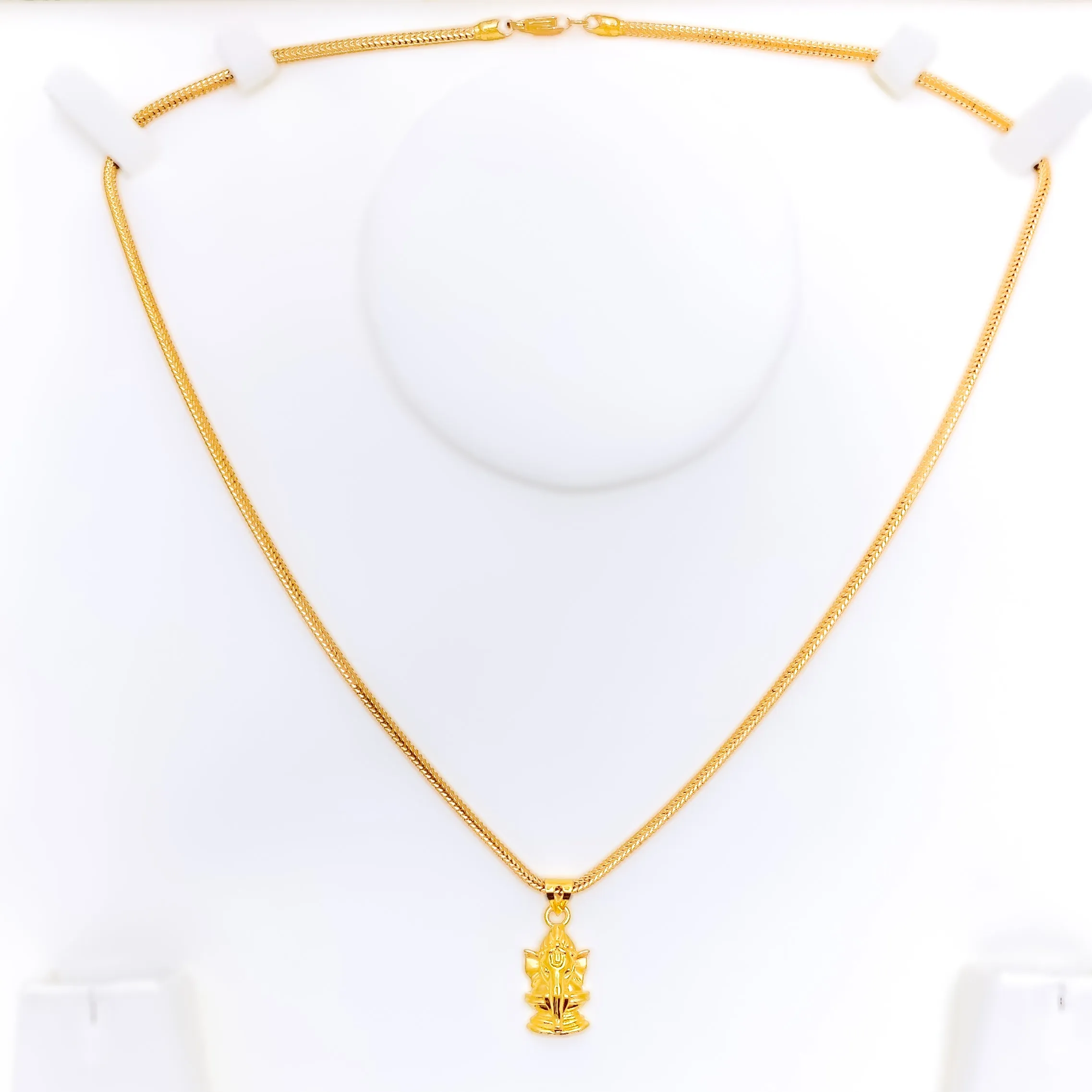 Exquisite Charming 22k Gold Baby Ganesh Pendant