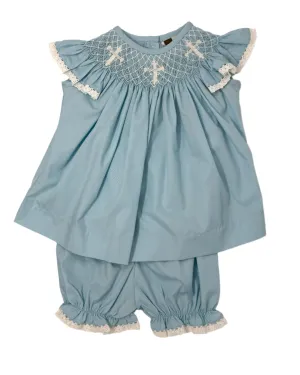 Faith Smocked A/S Bloomer Set