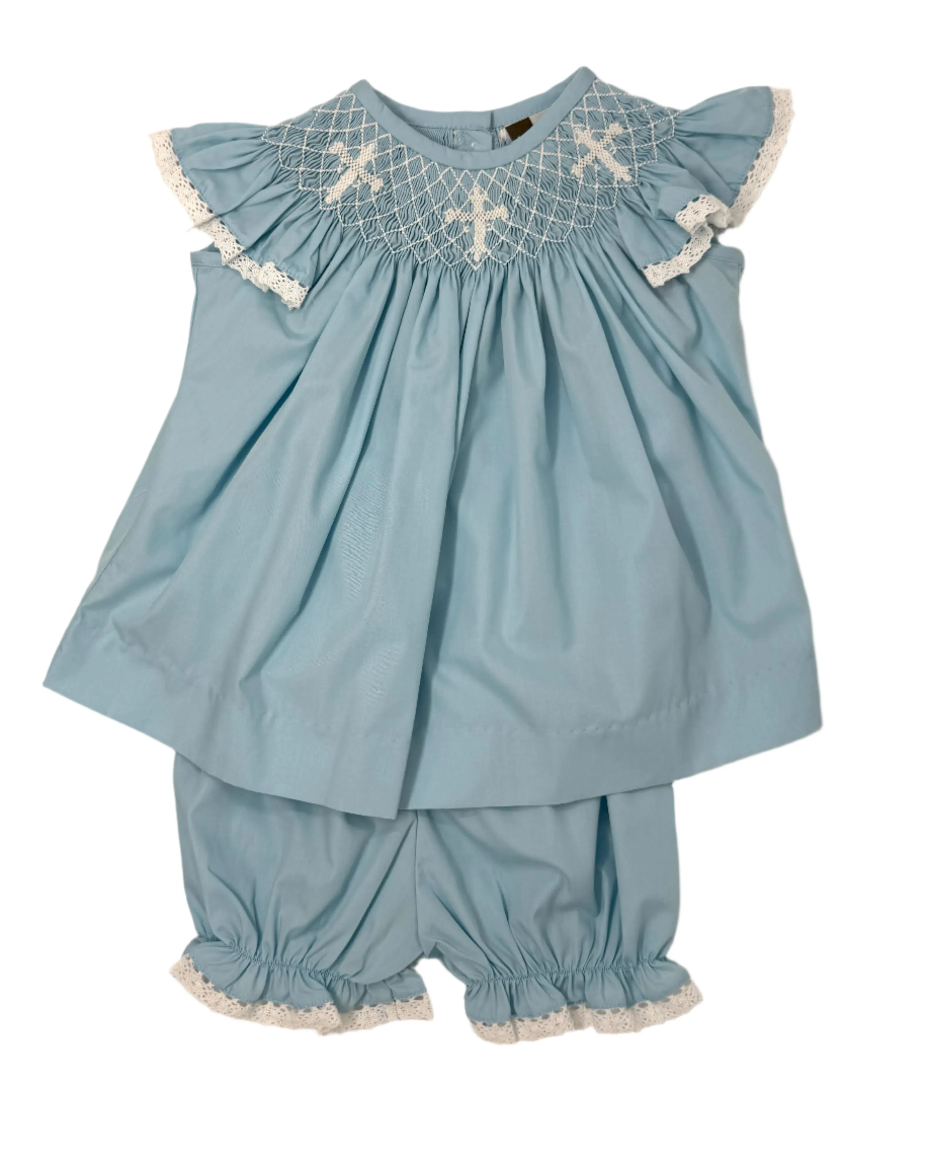 Faith Smocked A/S Bloomer Set