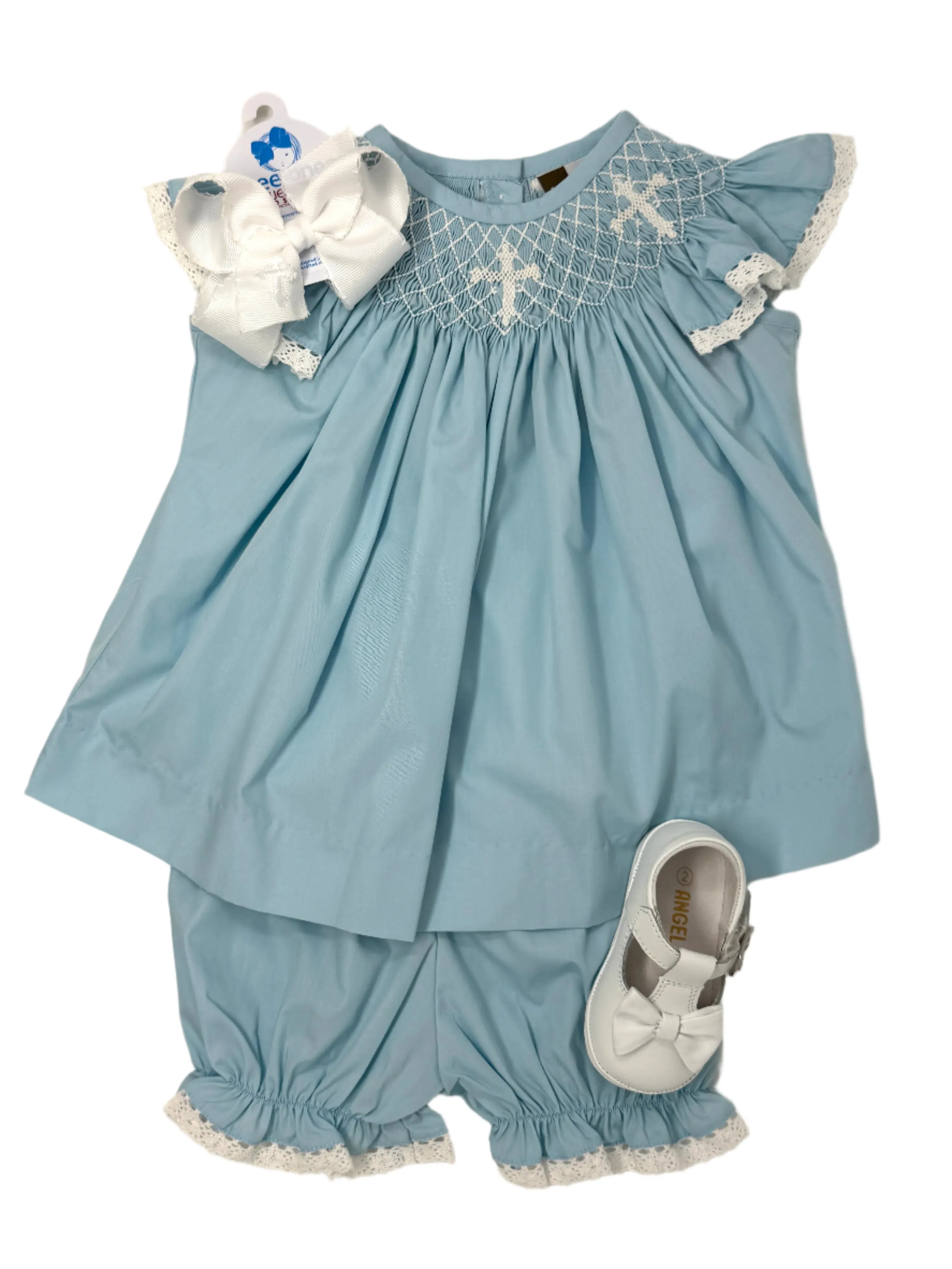 Faith Smocked A/S Bloomer Set