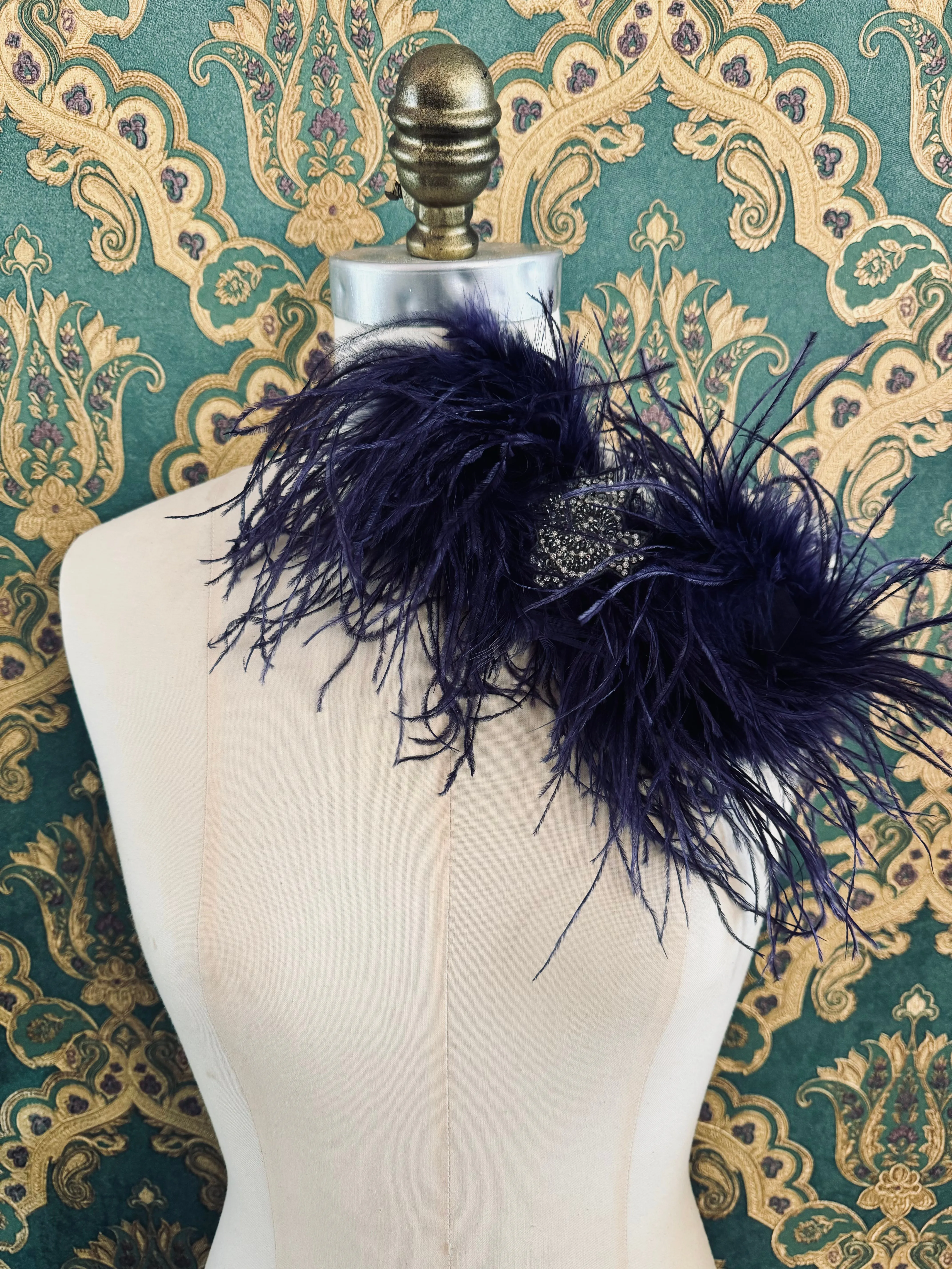 Feather Bow Brooches