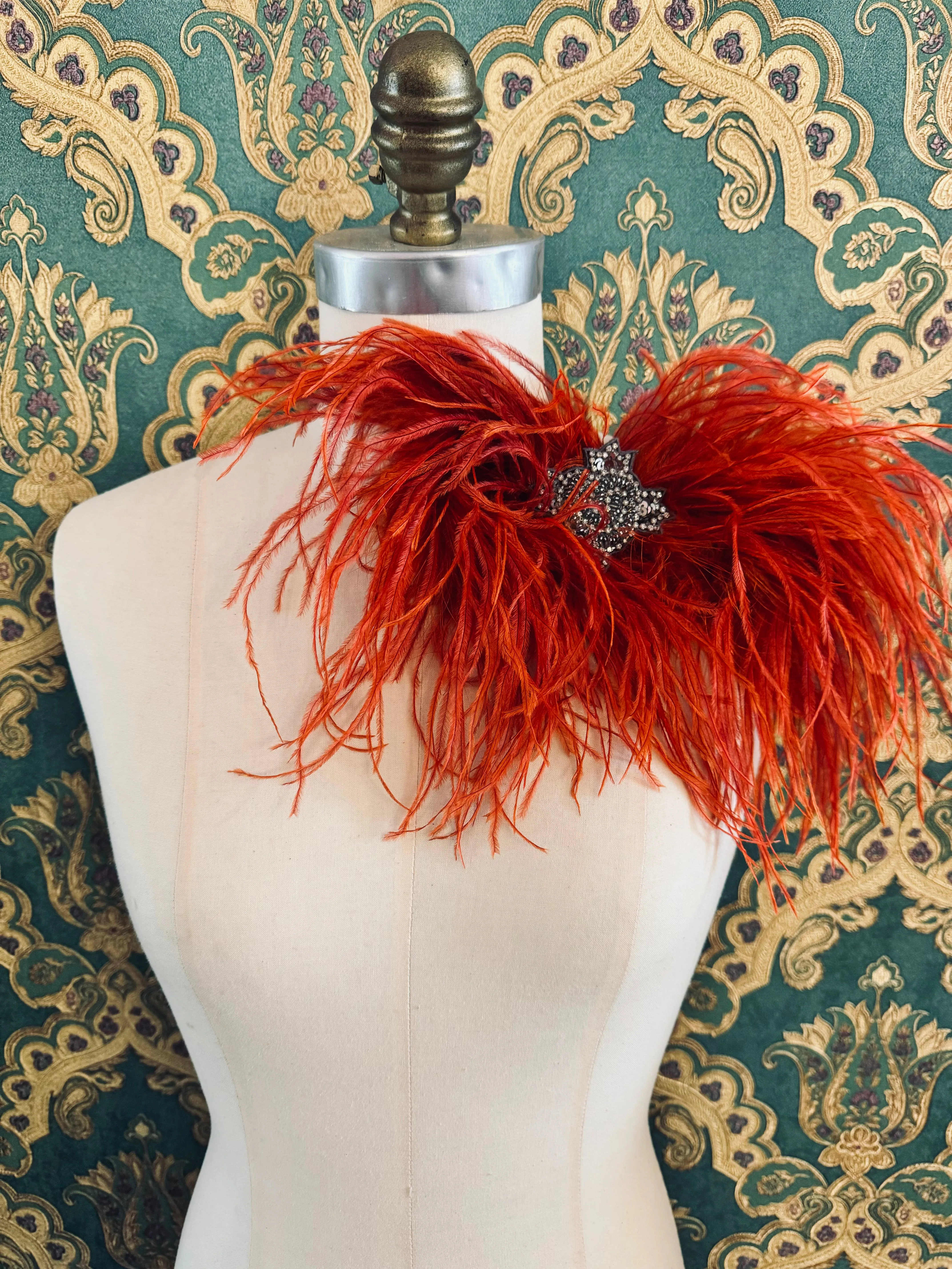 Feather Bow Brooches