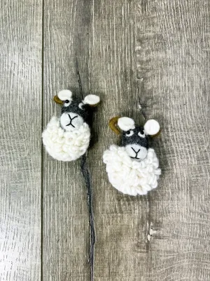 Felt Ram Brooch