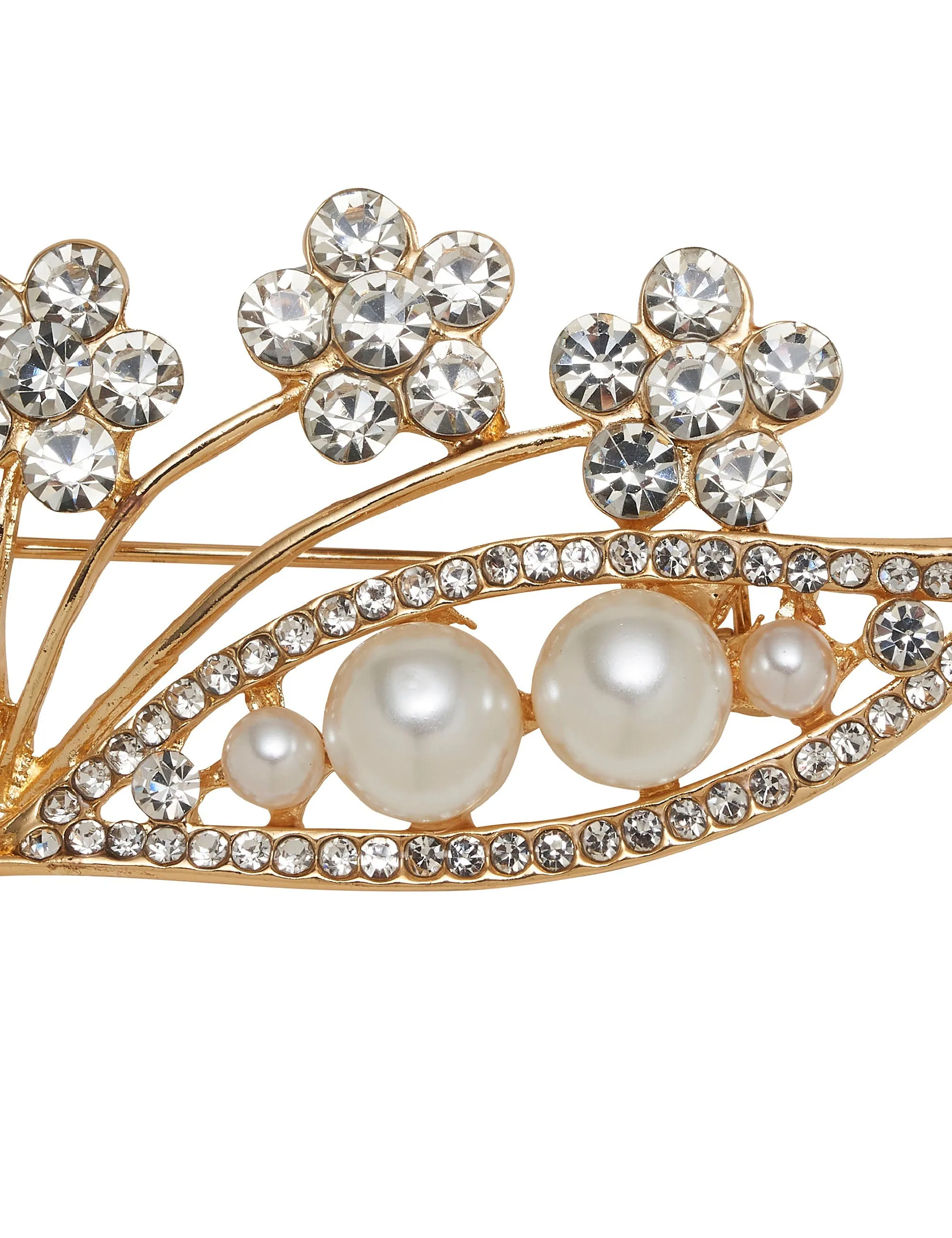 FLORAL & PEARL BOUQUET BROOCH