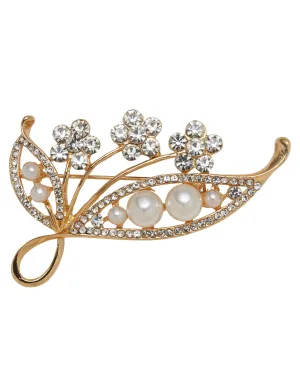 FLORAL & PEARL BOUQUET BROOCH