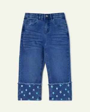 Floral Embroidered Jeans