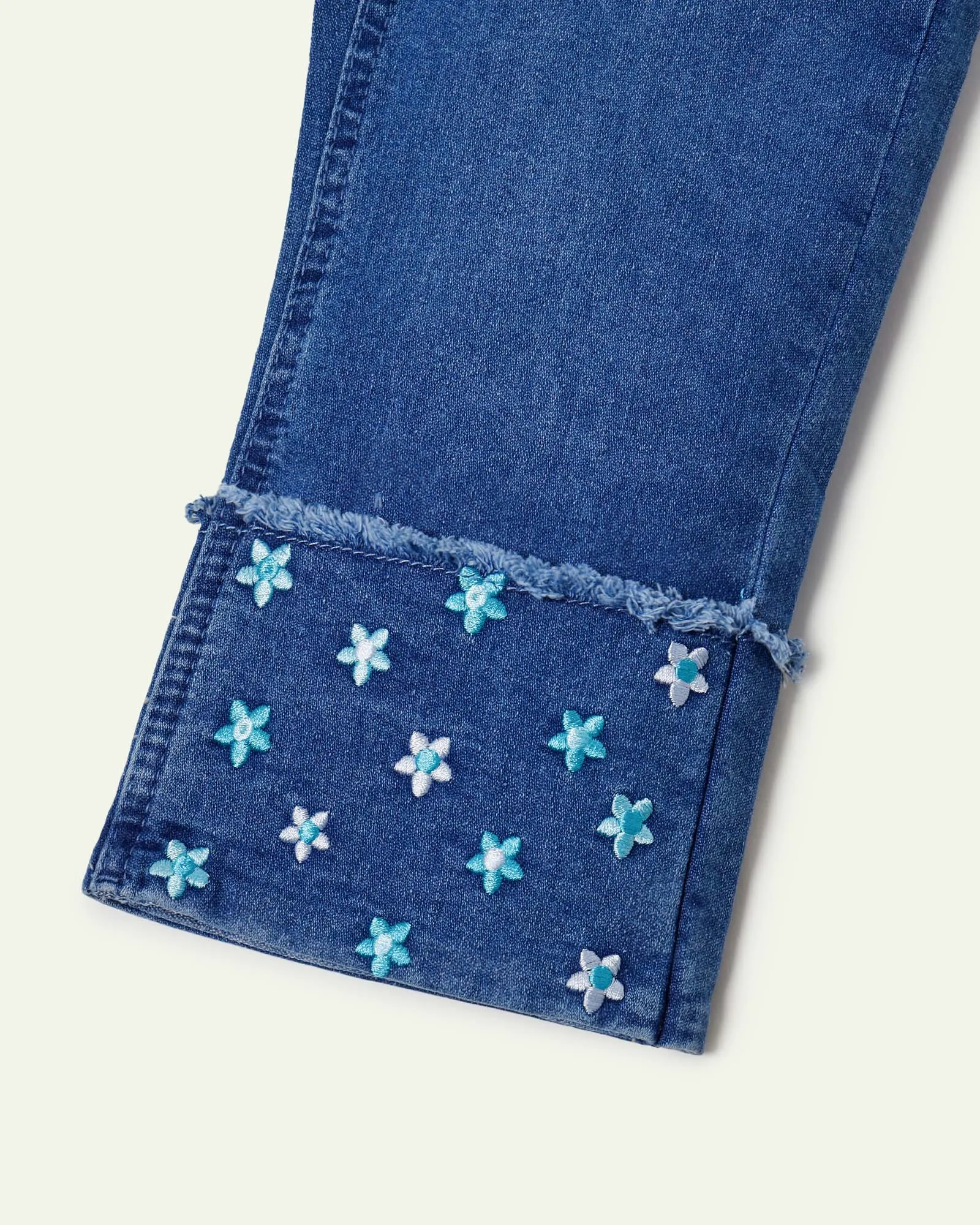 Floral Embroidered Jeans