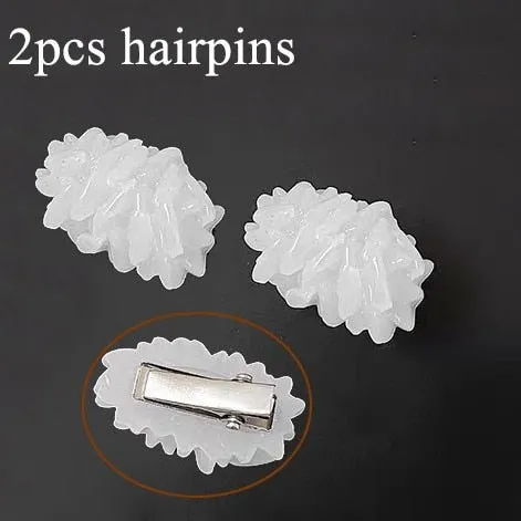 Food Rice Hairpin and Brooch Set