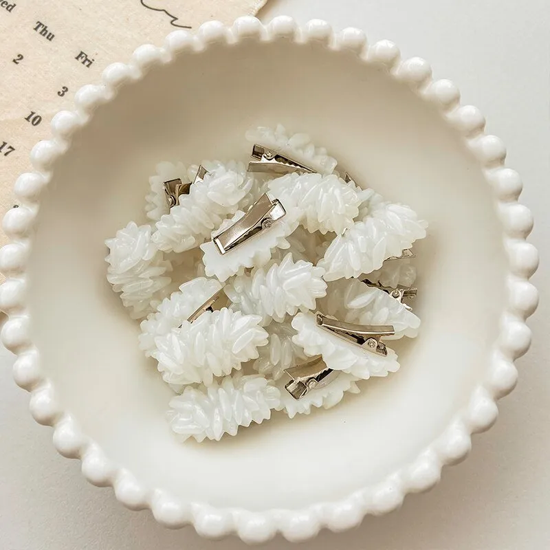 Food Rice Hairpin and Brooch Set