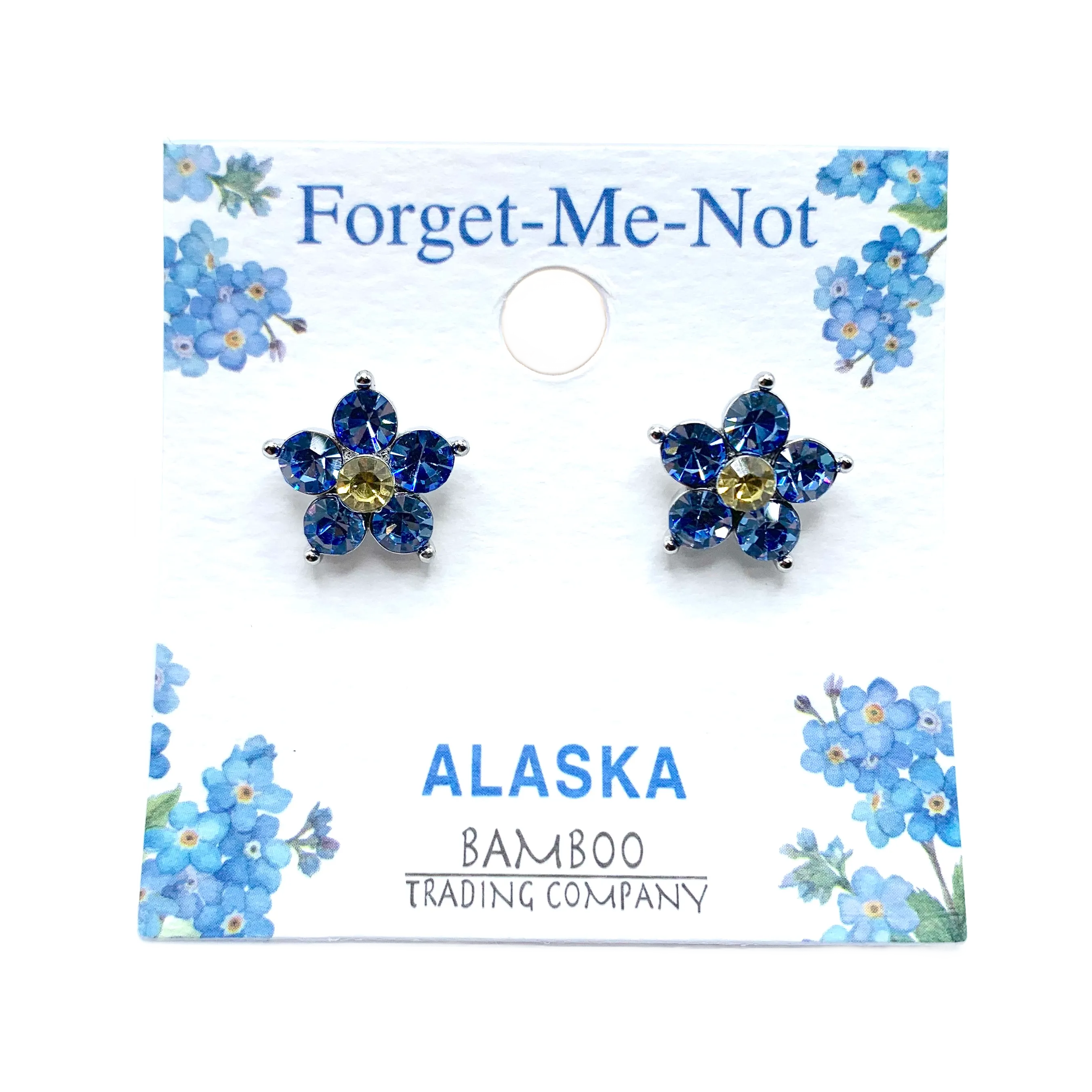 Forget-Me-Not Sparkle Stud Earrings