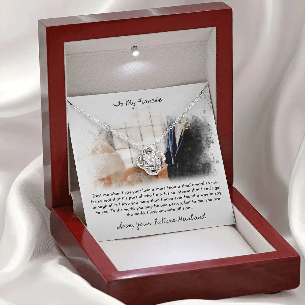 Future Wife Necklace - Love Knot Fiancee Gift