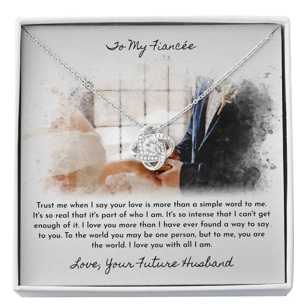 Future Wife Necklace - Love Knot Fiancee Gift