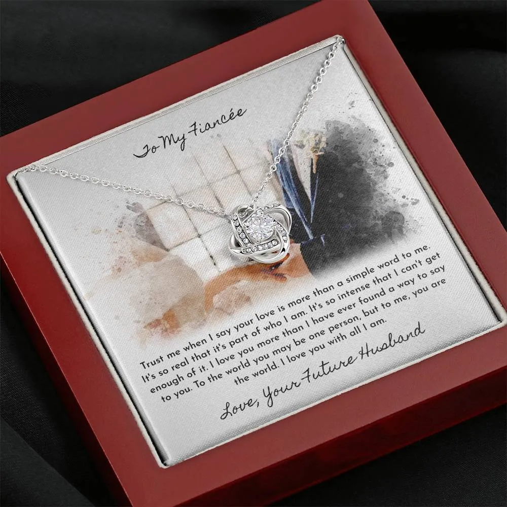 Future Wife Necklace - Love Knot Fiancee Gift