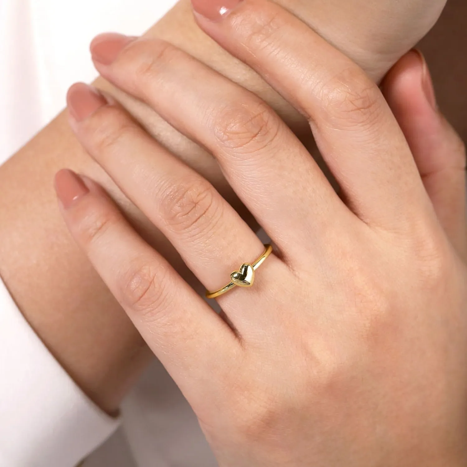Gabriel & Co. Puffed Heart Ring
