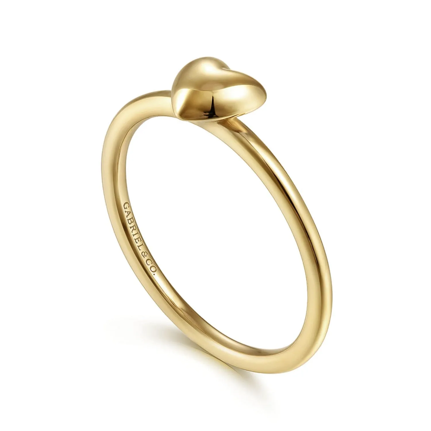 Gabriel & Co. Puffed Heart Ring