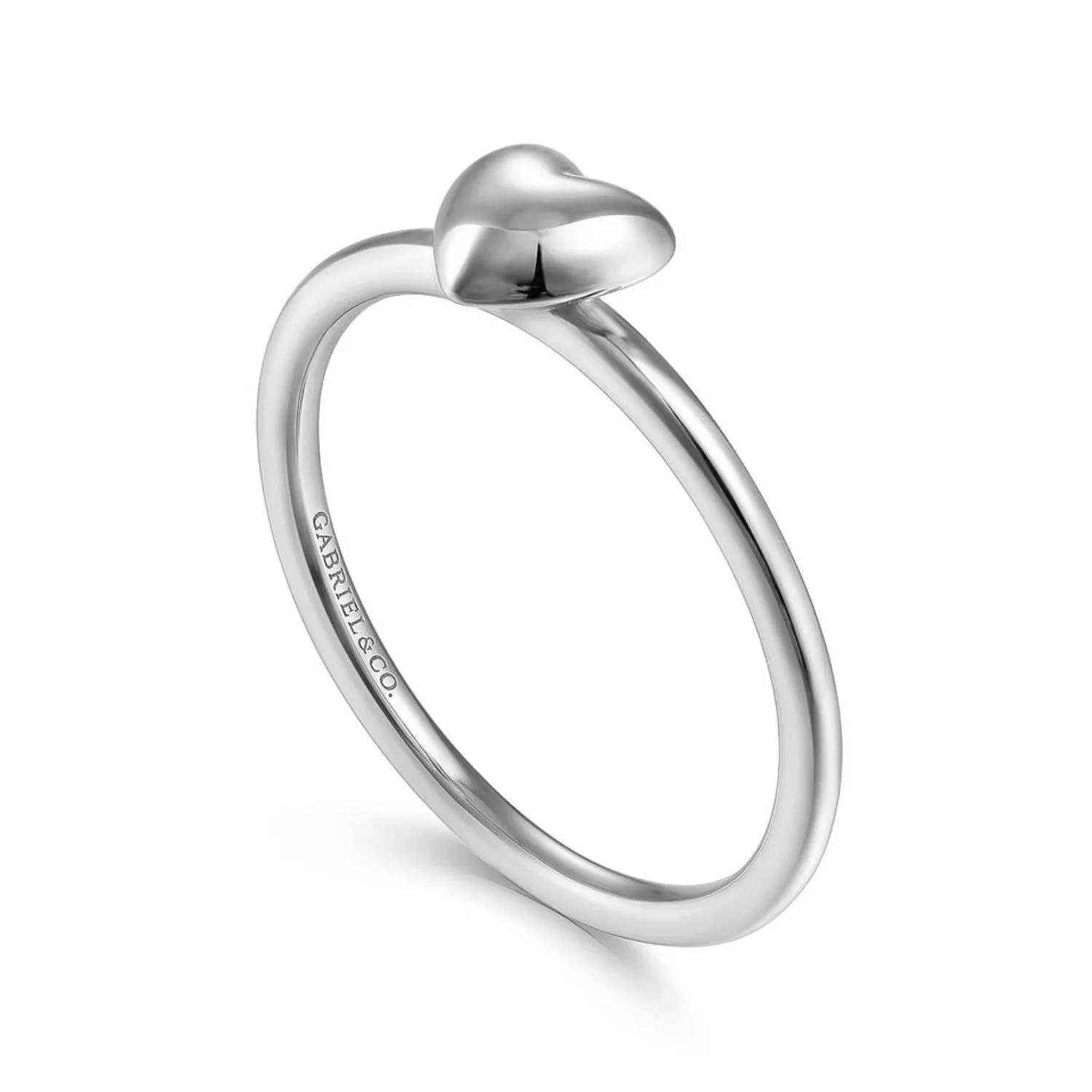 Gabriel & Co. Puffed Heart Ring