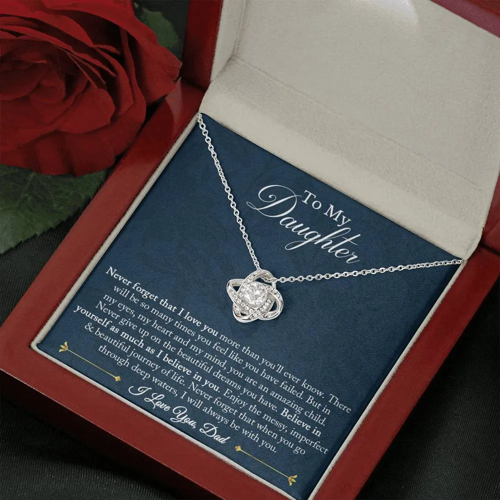 Gift for Daughter from Dad, To My Daughter Necklace, Daughter Birthday Gift, Daughter Graduation Gift, Daughter Gift from Dad