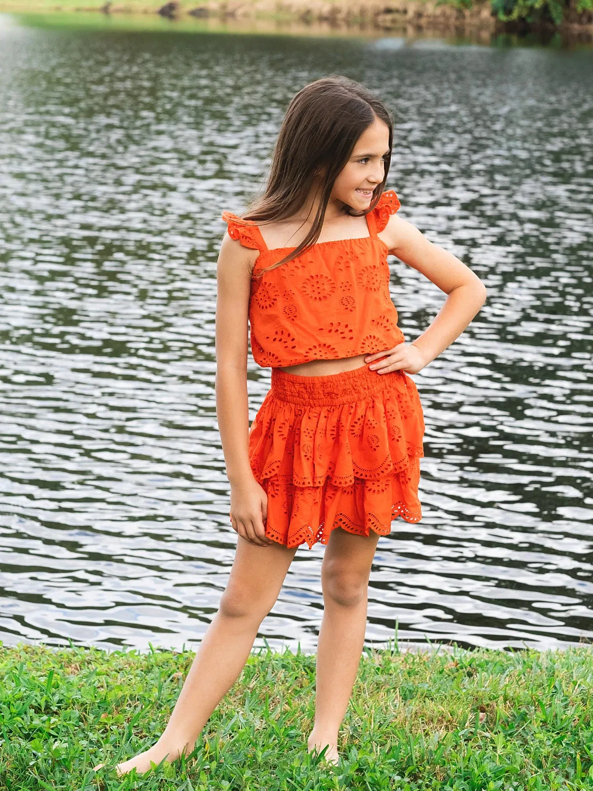 Girls Bryn Top and Skirt Set
