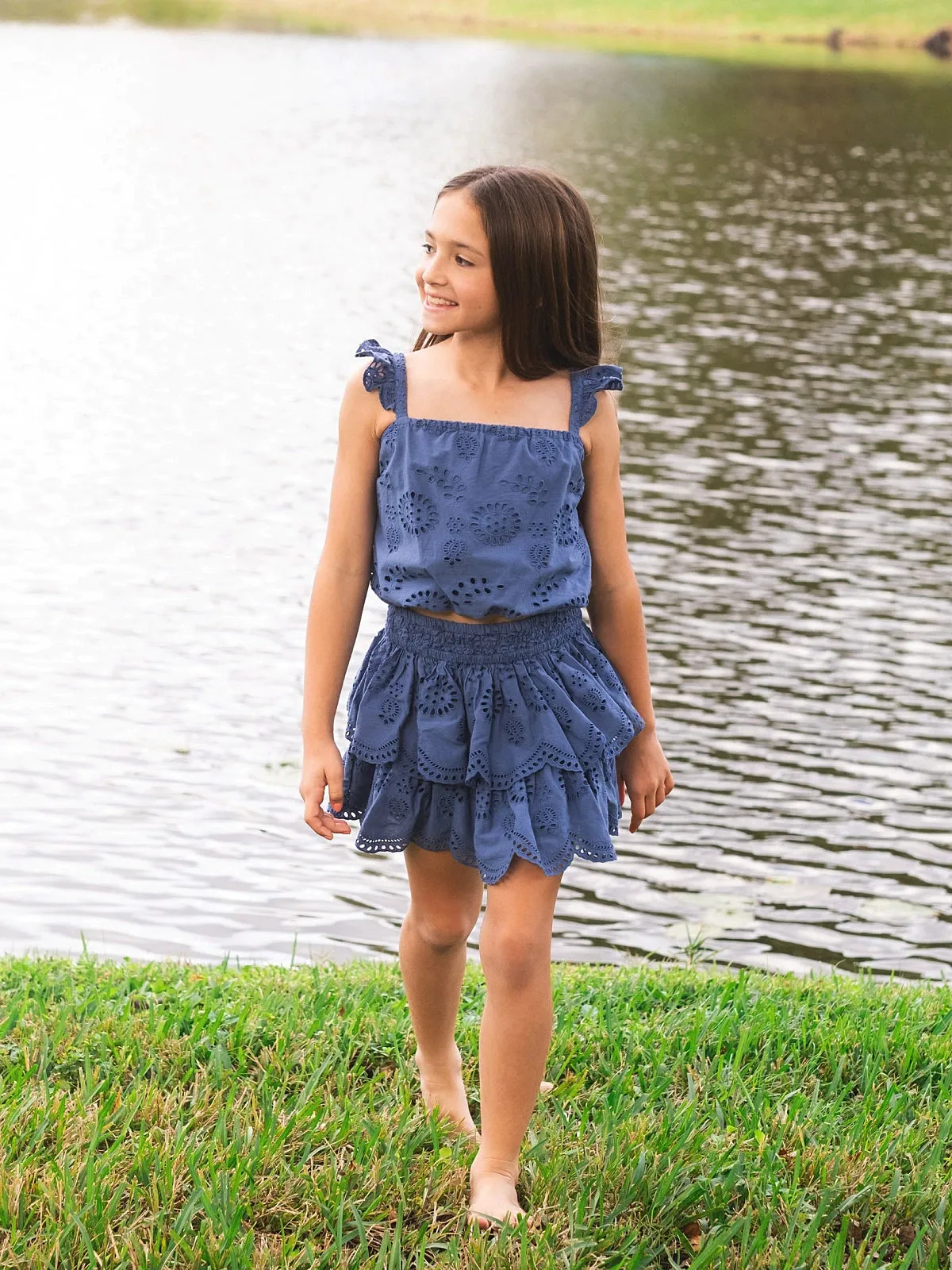 Girls Bryn Top and Skirt Set