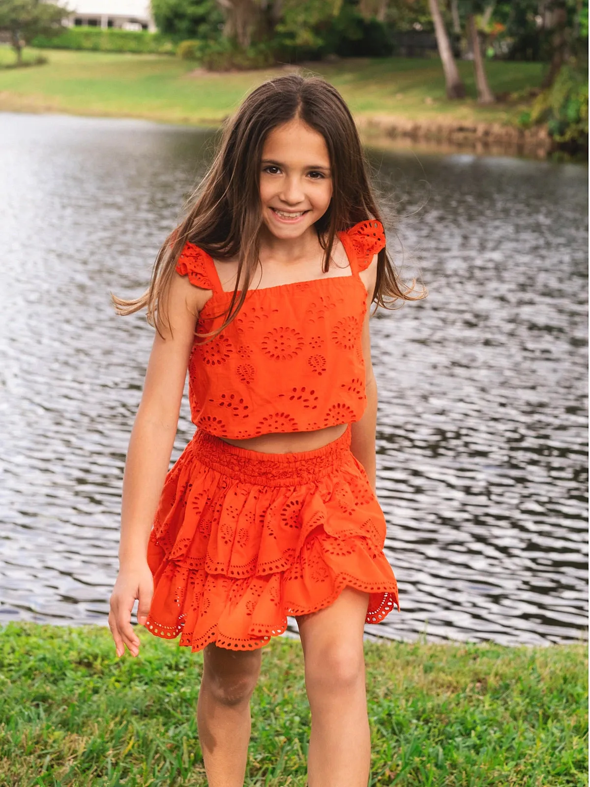 Girls Bryn Top and Skirt Set