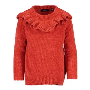 Girls Orange Chenille Jumper