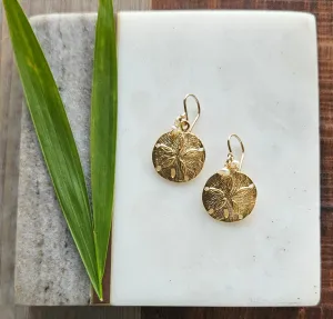 Golden Sand Dollar earrings