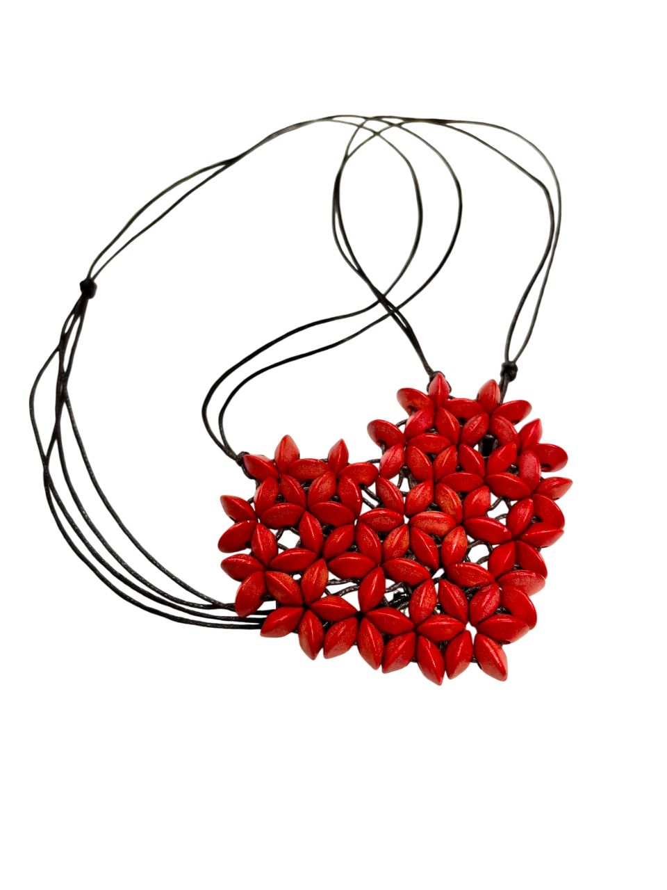 Gorgeous Beaded Heart Pendant Necklace