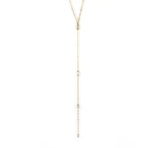 graduated briolette plunge necklace