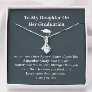 Graduation Gift for Daughter Love Dad - Alluring Beauty Necklace