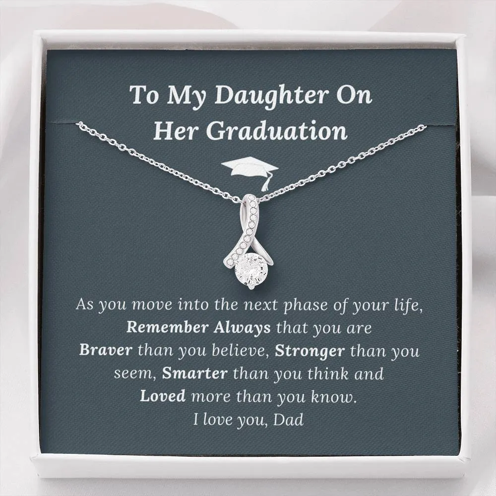 Graduation Gift for Daughter Love Dad - Alluring Beauty Necklace