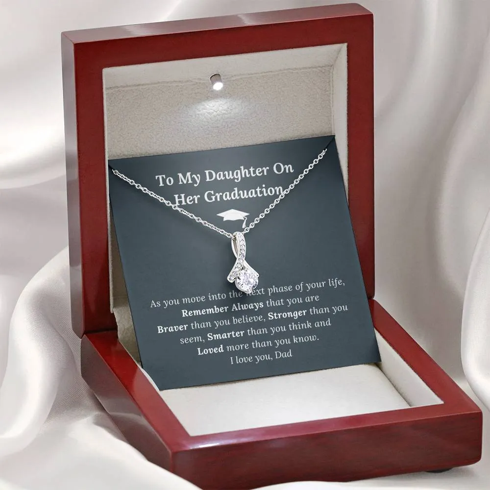 Graduation Gift for Daughter Love Dad - Alluring Beauty Necklace