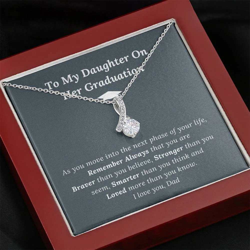 Graduation Gift for Daughter Love Dad - Alluring Beauty Necklace