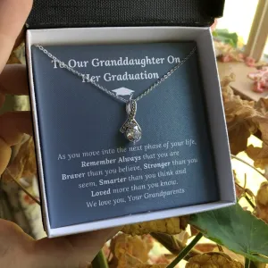 Graduation Gift for Granddaughter Love Grandparents - Alluring Beauty Necklace