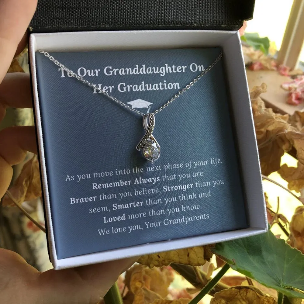 Graduation Gift for Granddaughter Love Grandparents - Alluring Beauty Necklace