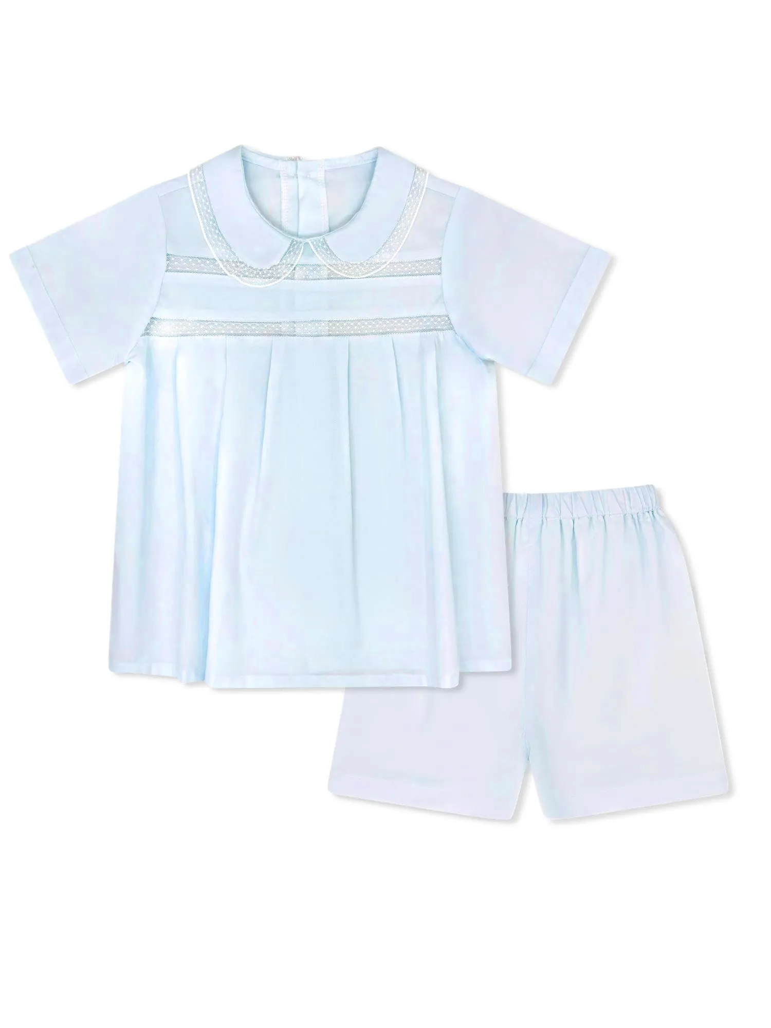Graham Short Set - Blessings Blue, Lace