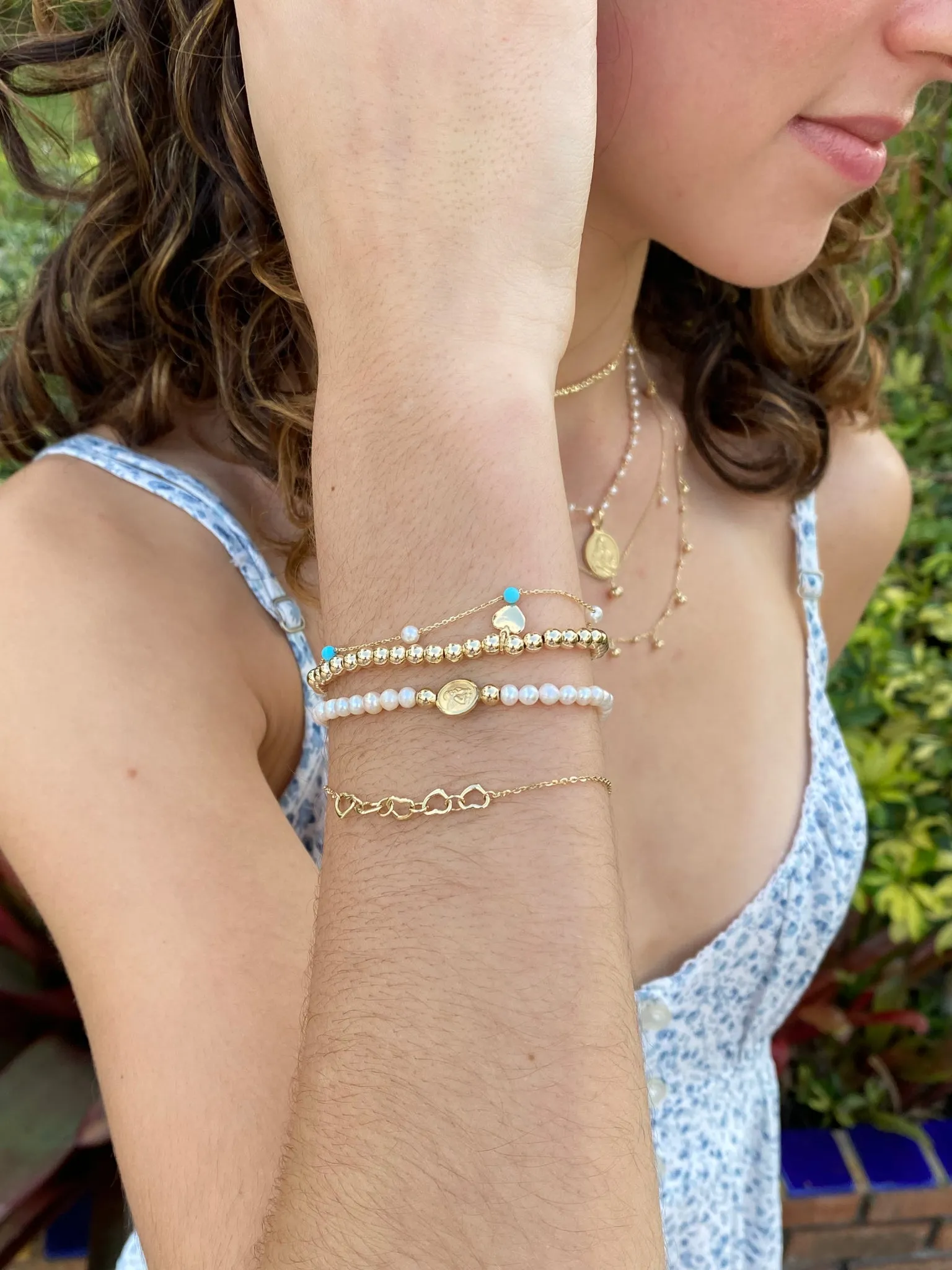 Guardian Angel Pearl Elastic Bracelet (8.0MM)