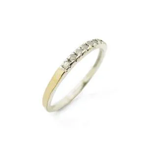 Hadar Designers Handmade Delicate 9k Gold Old Cut Diamond Ring  6,7,8,9 (I R819)