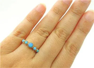 Hadar Designers Handmade Delicate 9k Yellow Gold Opal Ring 5.5,6,7,8,9 (I R318